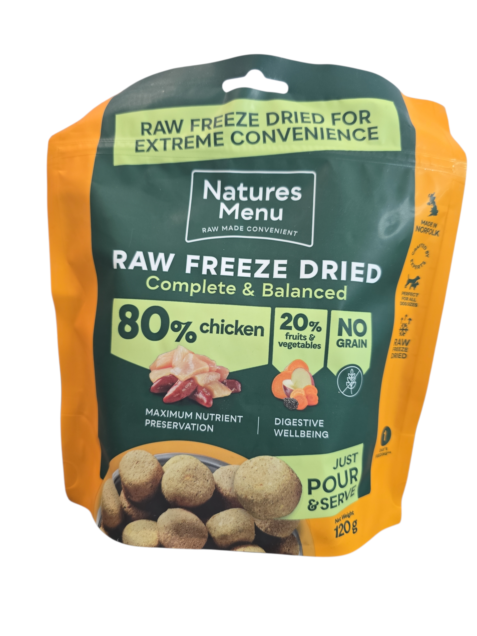 Natures Menu Freeze Dried Complete & Balanced 120g