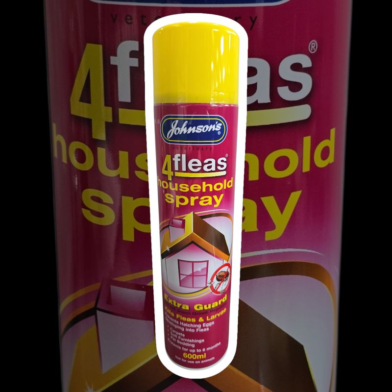 Johnsons Veterinary 4Fleas Household Spray Extra Guard 600ml