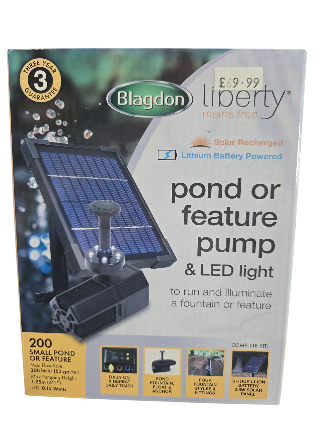 Blagdon Liberty Pond or feature Pump & LED Light
