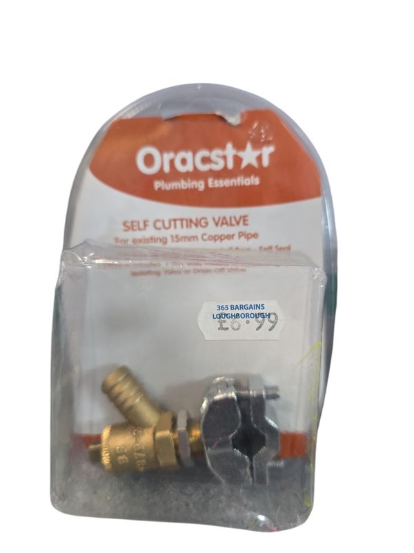 Oractar Self Cutting Valve 15mm Copper Pipe