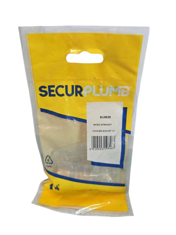 SecurPlumb Micro Straight Cooker Socket