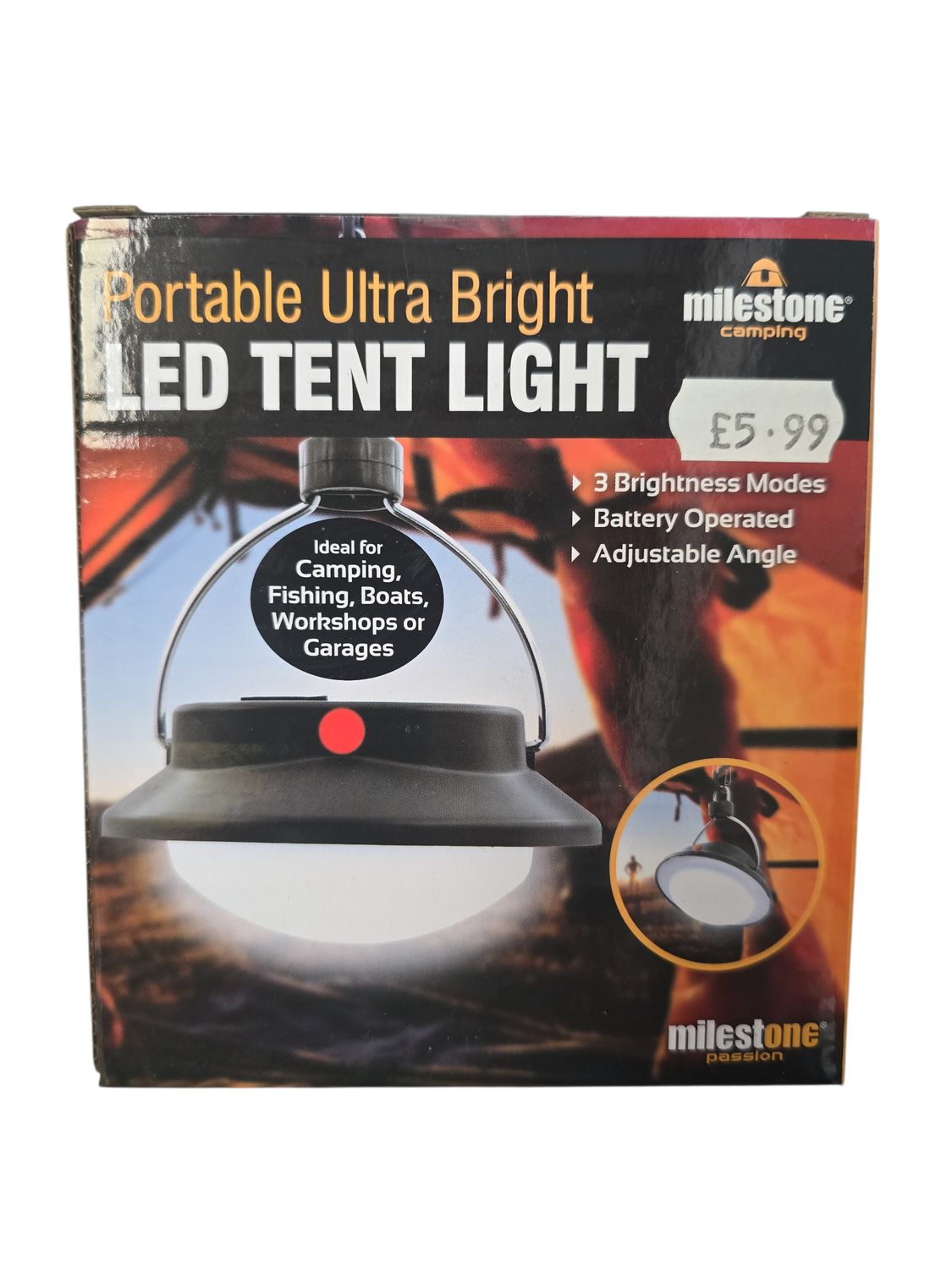Milestone Camping LED Tent Light