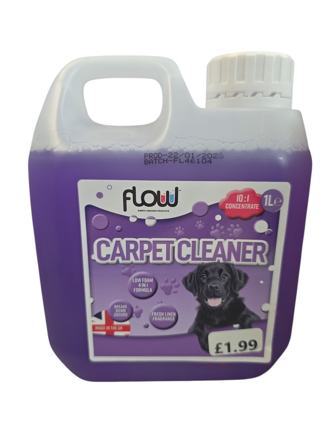 Flow Carpet Cleaner Concentrate 1L