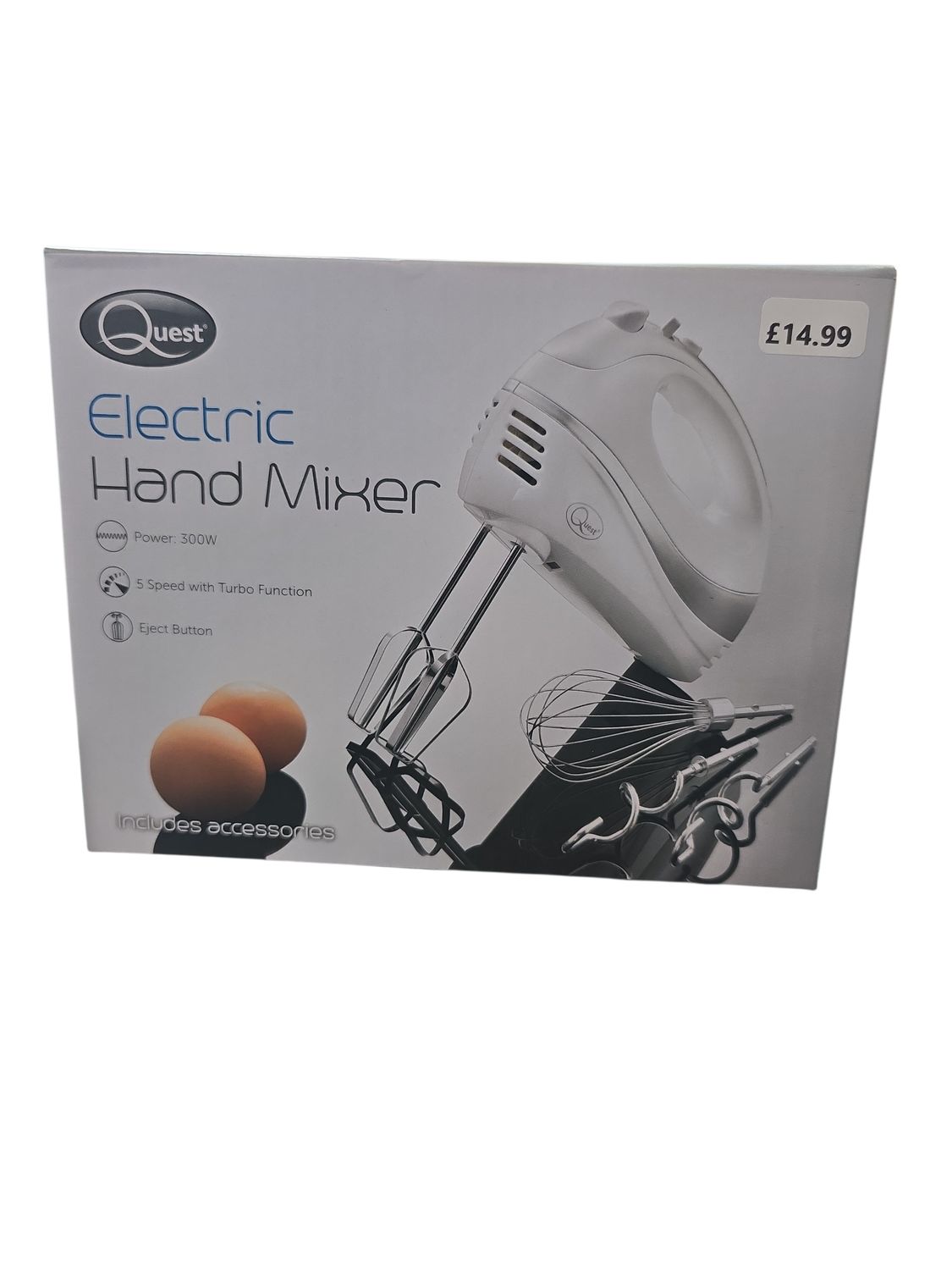 Quest Electric Hand Mixer White