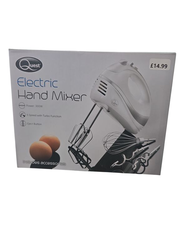 Quest Electric Hand Mixer White