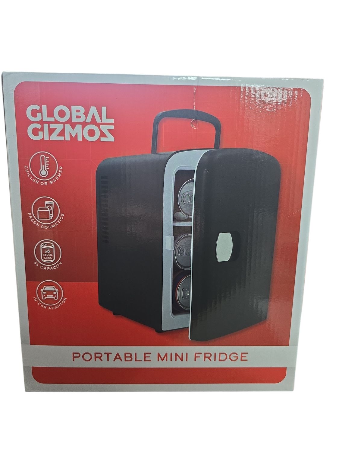 Global Gizmo Portable Mini Fridge Black