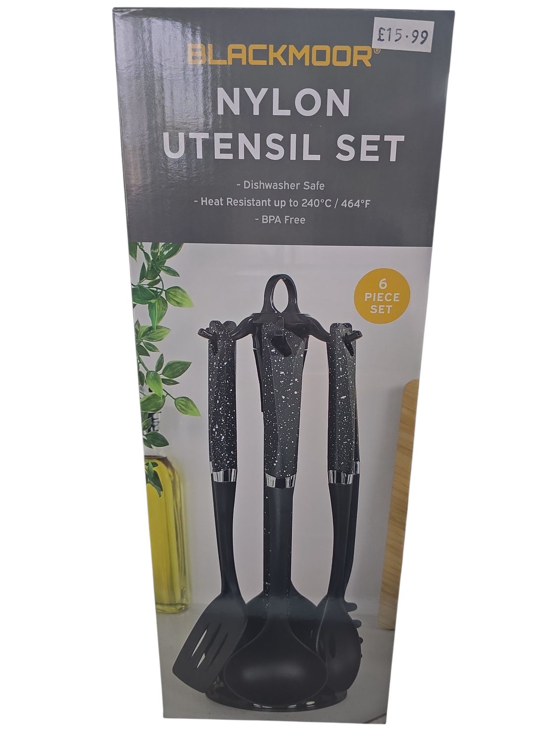 Blackmoor Nylon Utensil Set Black