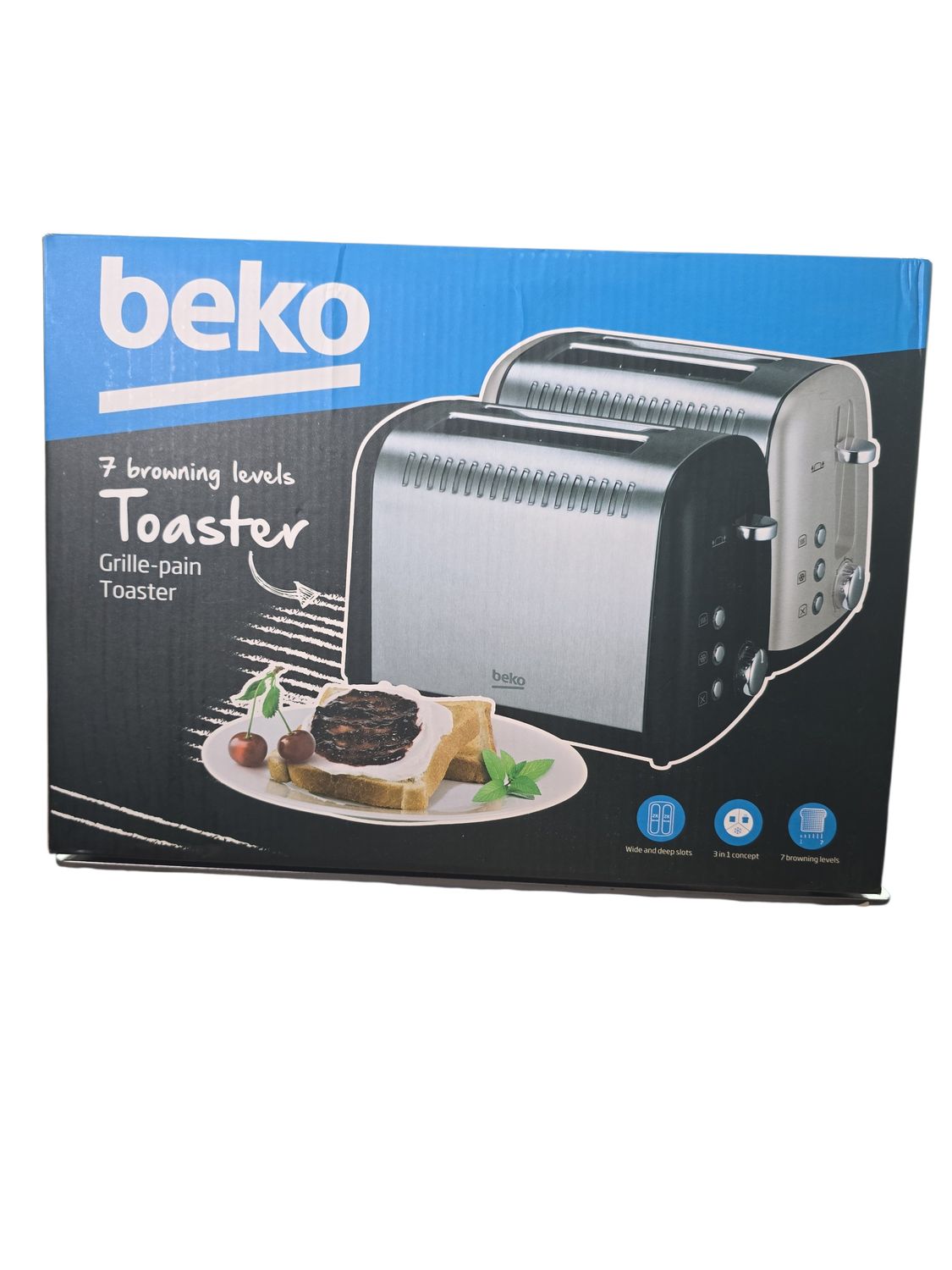 Beko 2 Slice Toaster Cream