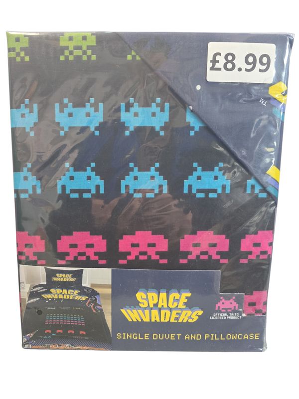 Space Invaders Single Duvet Set