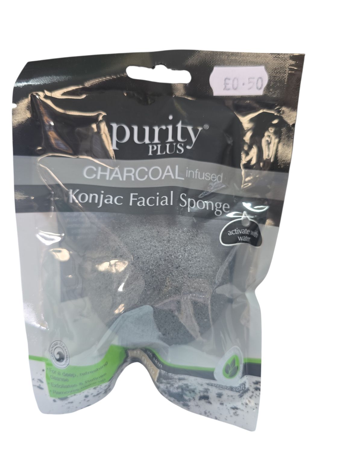 Purity Charcoal Facial Sponge