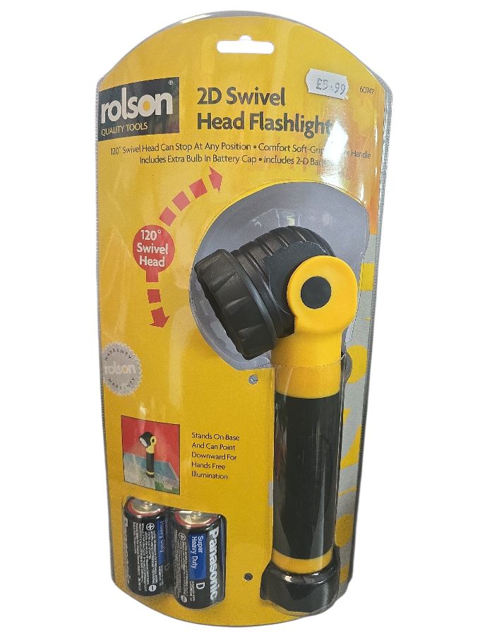Rolson 2D Swivel Head Torch