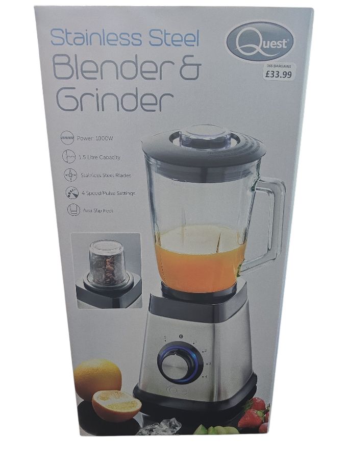 Quest Blender & Grinder Stainless Steel