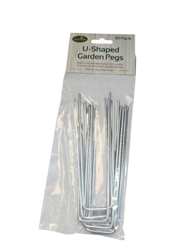 Garden Kraft U-Shaped Garden Pegs 10pk