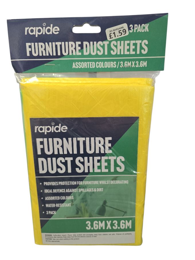 Rapide furniture Dust Sheets 3.6m x 3.6m