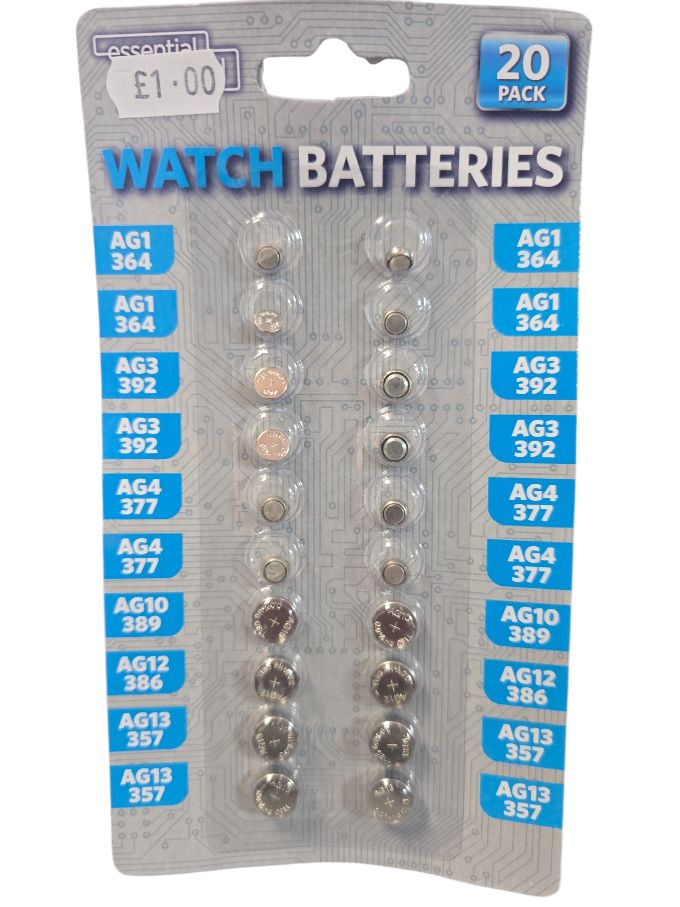 Essentials Electrical Watch batteries