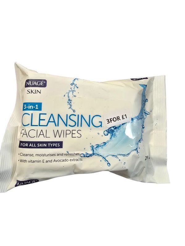 Nuage Skin 3-in-1 Cleansing Facial Wipes