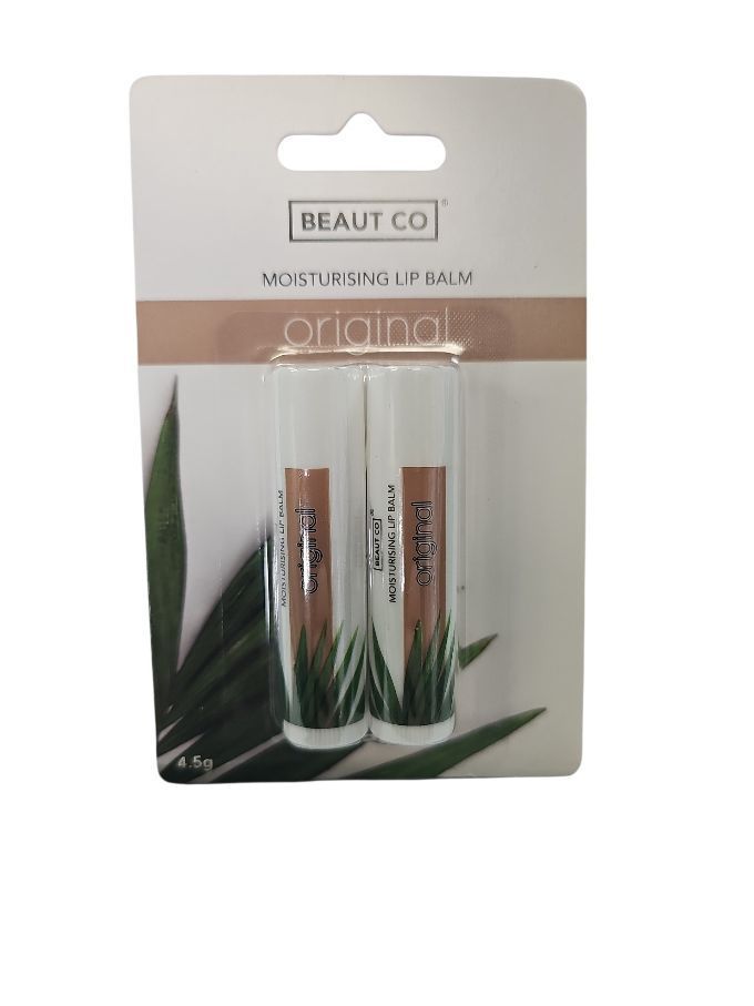 Beaut Co Moisturising Lip Balm 2pk