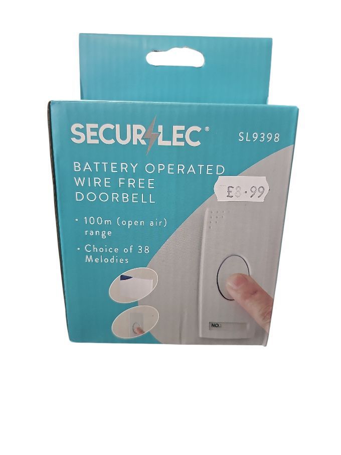 SecurLec Battery Operated Wire Free Doorbell