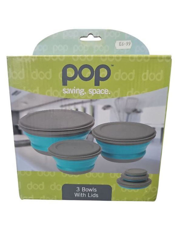 Pop 3 Bowls with Lids