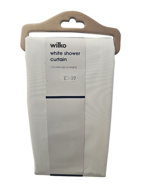 White Shower Curtain