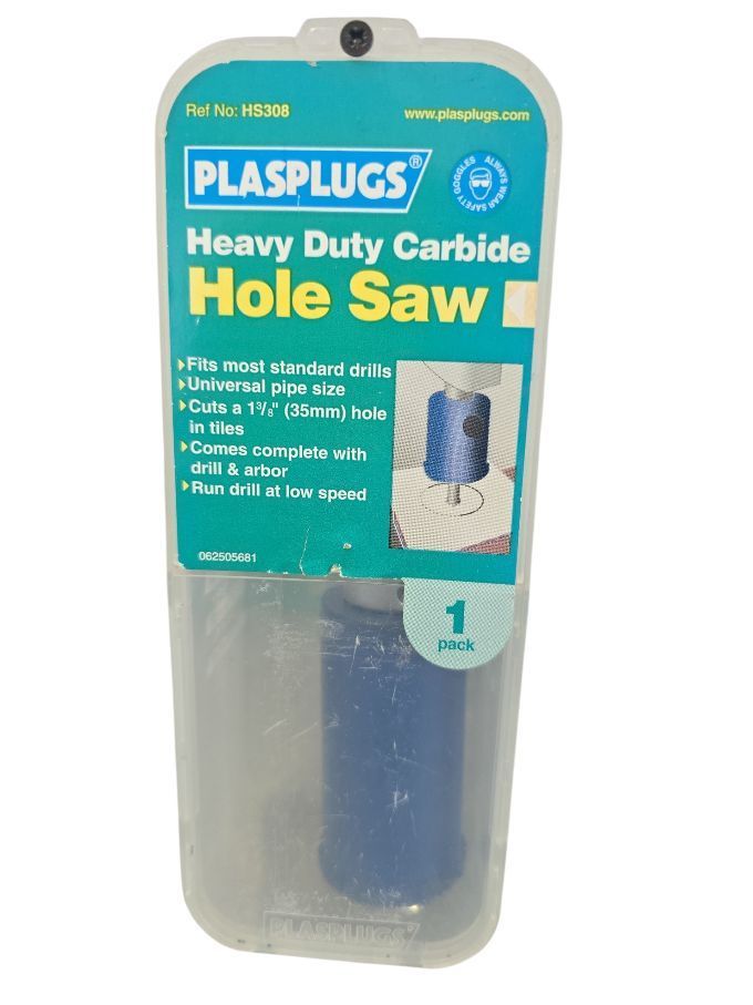 Plasplugs Heavy Duty carbide Hole Saw