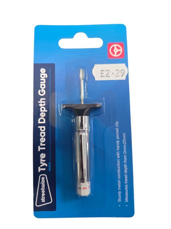 Streetwize Tyre Tread Depth Gauge