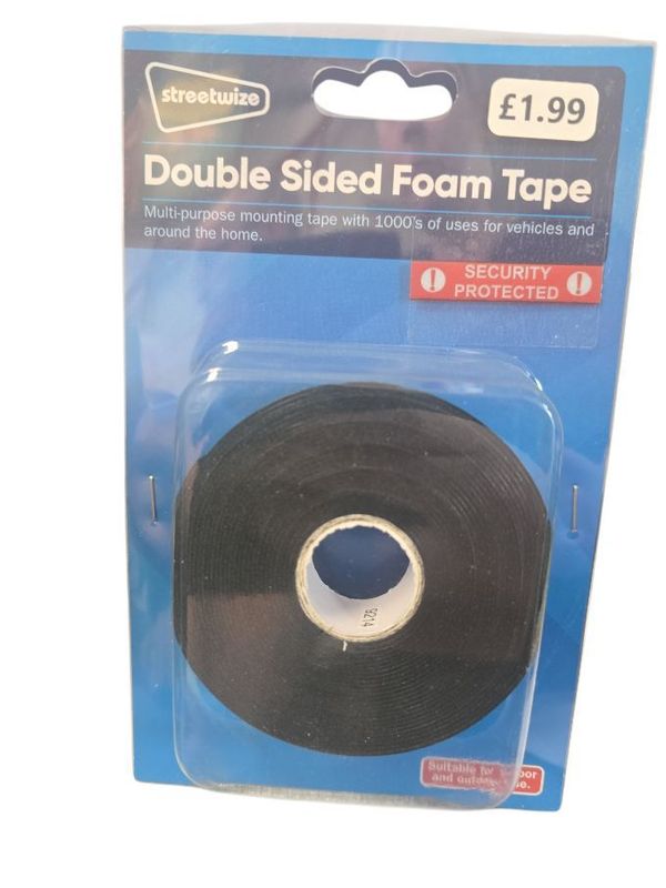 Streetwize Double Sided Foam Tape 19mm x 5m