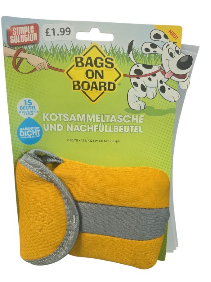 Bags on Board Teat Bag with Poo Bags