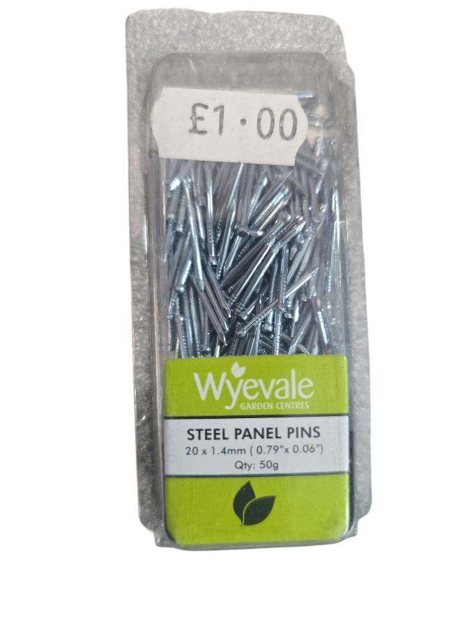 Wyevale Steel Panel Pins 20 x 1.4mm