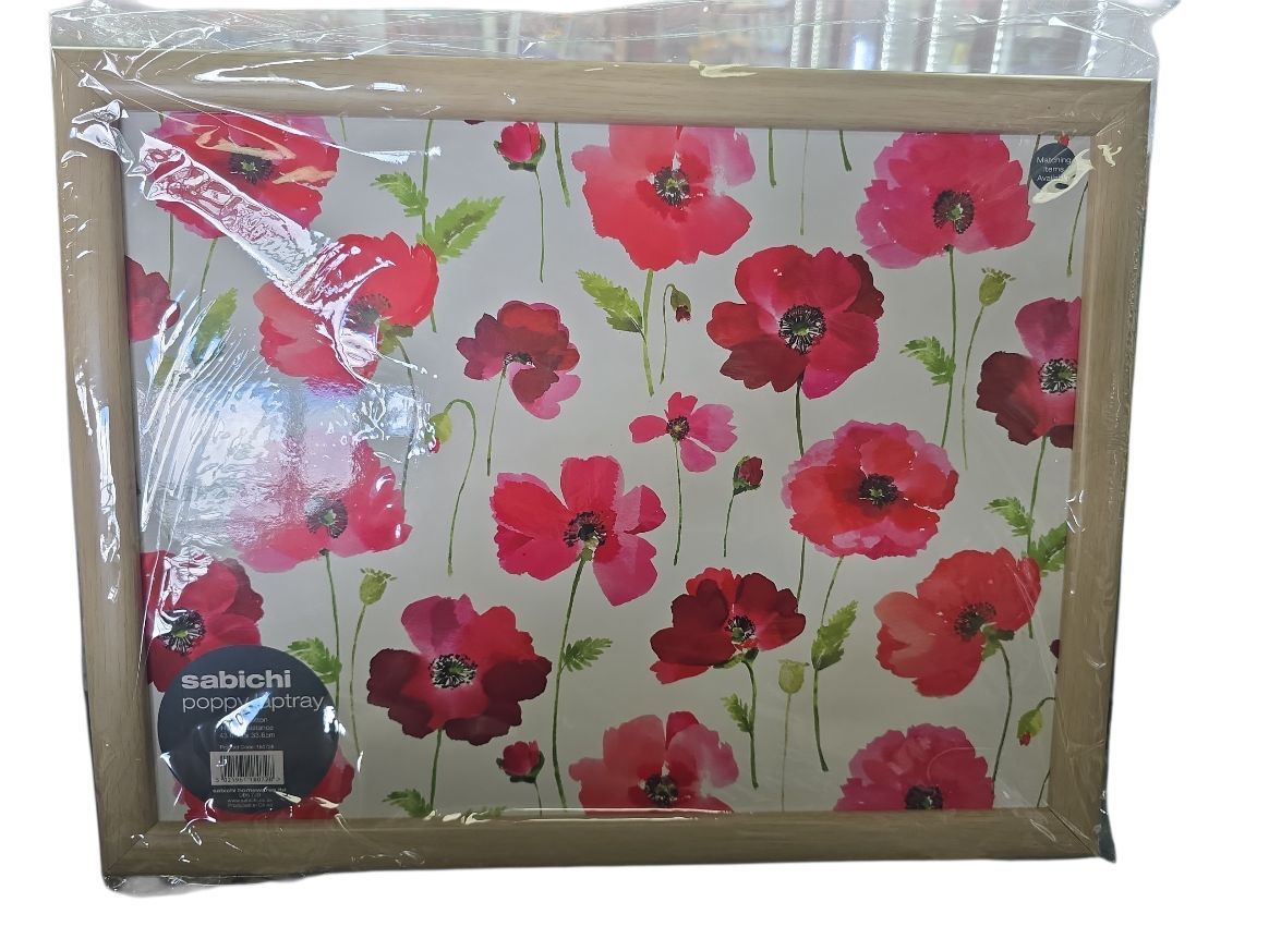 Sabichi Poppy Laptray