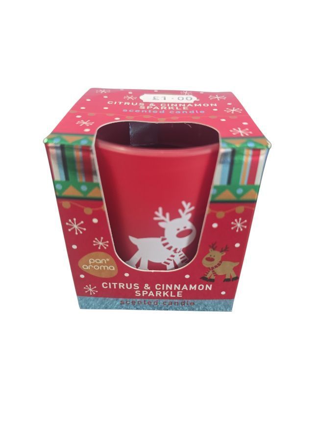 Pan Aroma Cirtus & Cinnamon Sparkle Scented Candle
