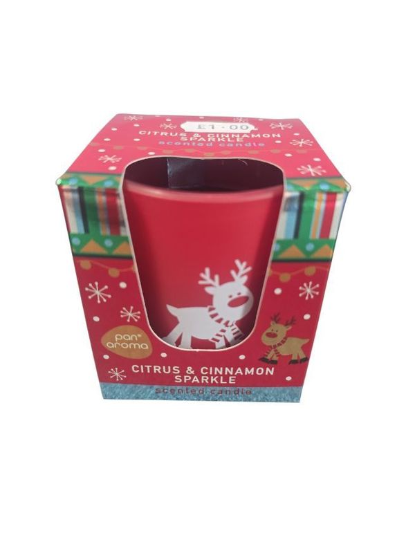 Pan Aroma Citrus & Cinnamon Sparkle Scented Candle