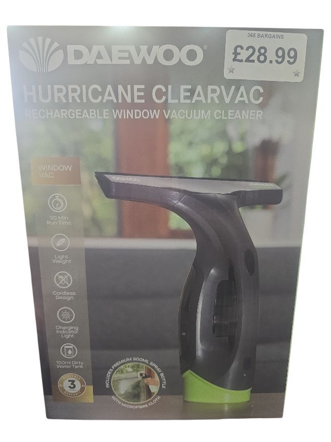 Daewoo Hurricane Clearvac Window Vac