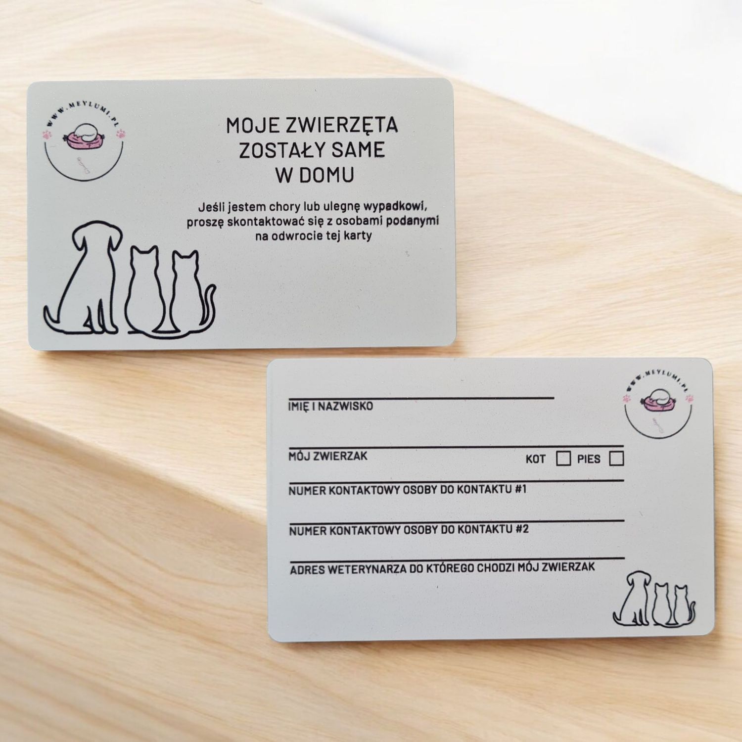 Karta - Pupil sam w domu