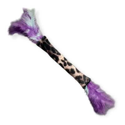 Kociobzik zabawka dla kota panterka z piórkami I Meylumi