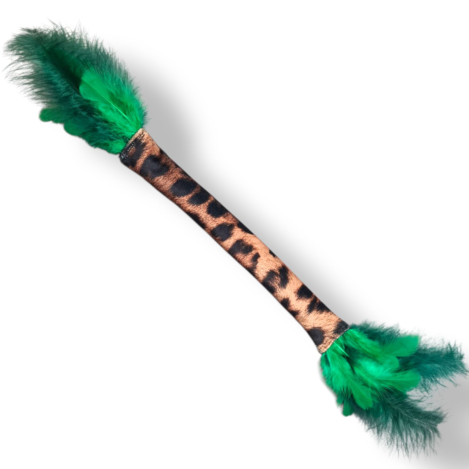 Kociobzik zabawka dla kota panterka z piórkami I Meylumi