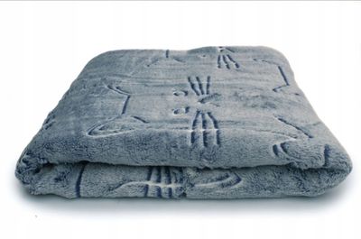 Kocyk pluszowy dla kota niebieski I Meylumi