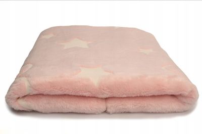 Kocyk dla kota pluszowy różowy I Meylumi