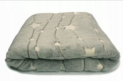 Kocyk pluszowy dla kota szary I Meylumi