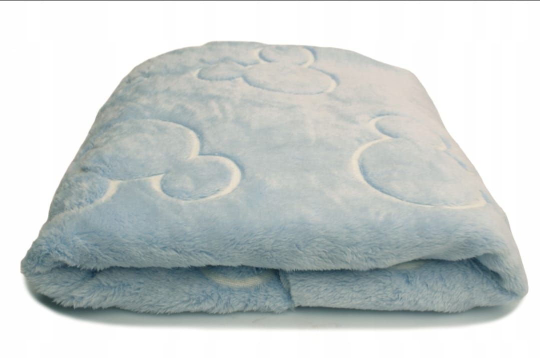 Kocyk pluszowy dla kota błękitny I Meylumi