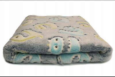 Kocyk pluszowy dla kota szary I Meylumi