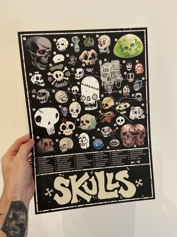 Skulls Charity Print