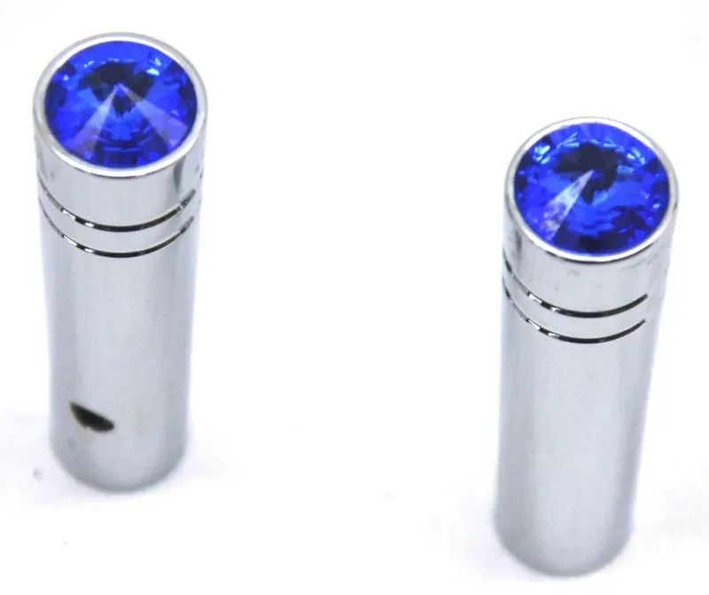 Toggle Switch Extension with Blue Crystal on Top for Peterbilt (Pair)