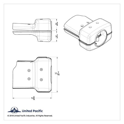 Part 42056 2007 + Freightliner Chrome plastic Steering Column Cover