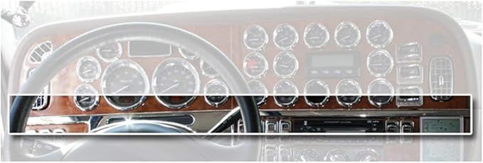 GG Part # 67955 Chrome plastic  panel molding trim horizontal for pete 06+ models