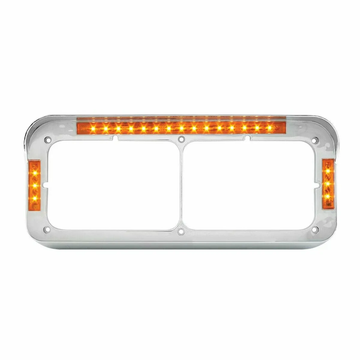 GG Part # 87595 Dual headlight bezel W/ LED Light Bar