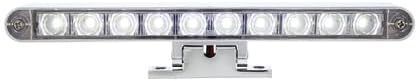 Part 33017 10 White LED Light Bar Clear Lens with 180