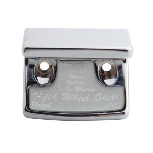Part 21025 Chrome Freightliner 5th Wheel Switch Guard Silver Sticker