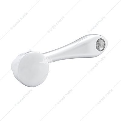 24021 Chrome Die-Cast Window Crank With 16-Spline 7/16 OD Adapter - Plain