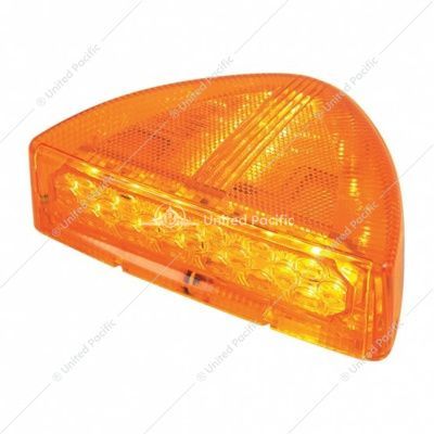 38396 30 LED Low Profile Turn Signal Light For 1987-2007 Peterbilt 379/378/357 - Amber LED/Amber Lens